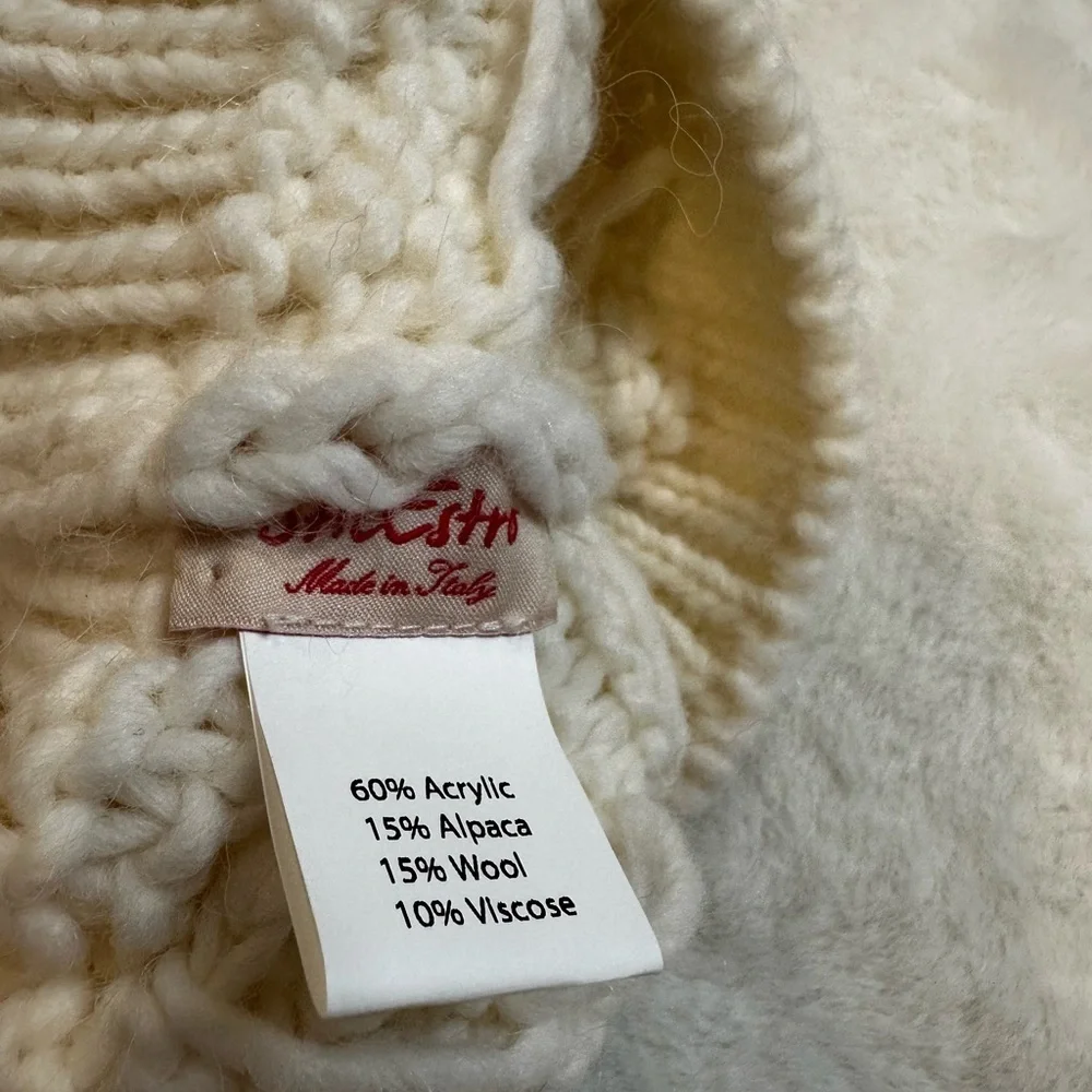 Cozy Knit Pom-Pom Beanie-It is brand new but there is no tag attached